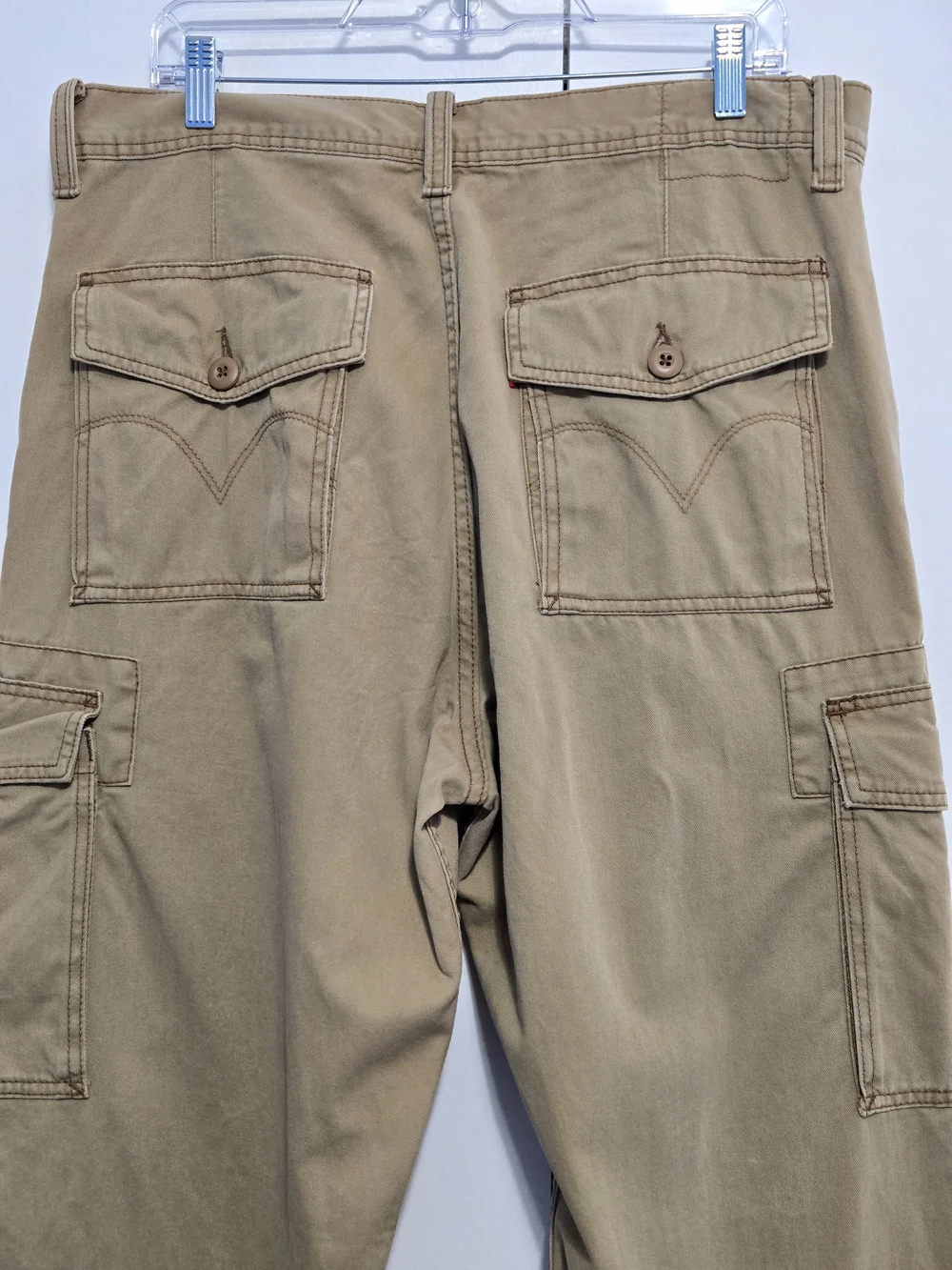 Levi's Cargo Men's Khaki Loose Straight Cargo Pants 36x30 Utility Cotton